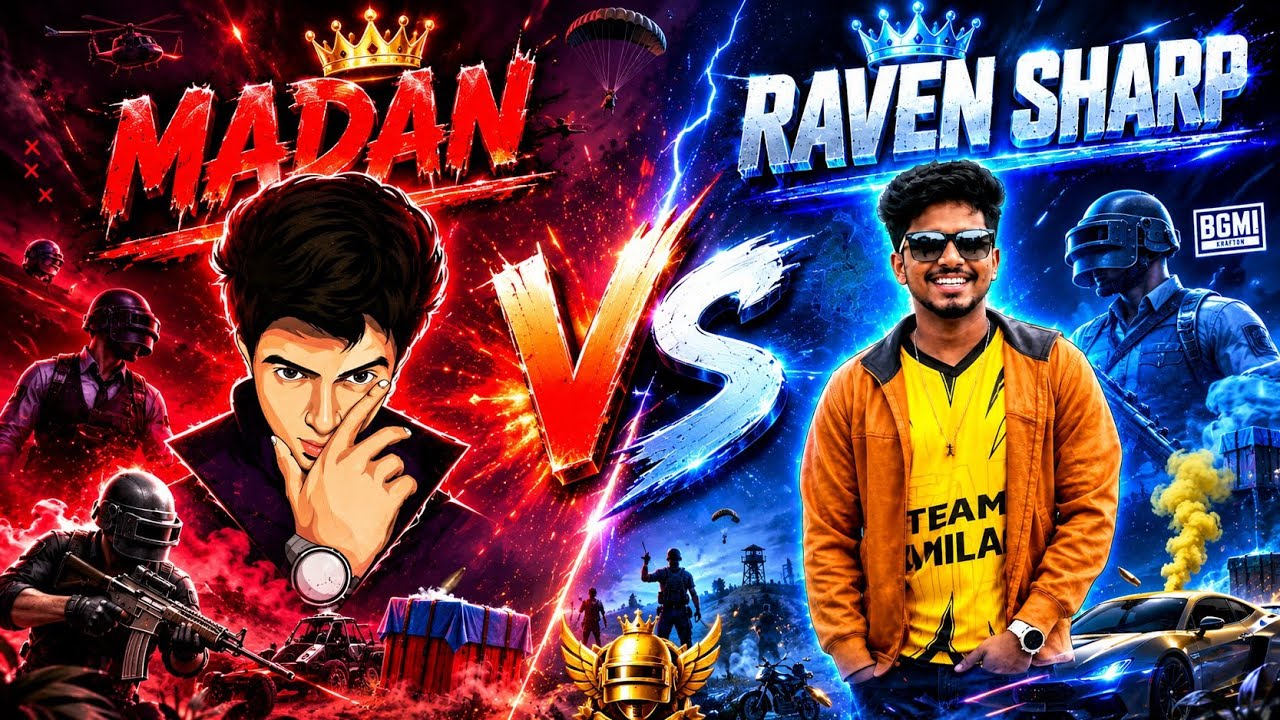 Madan vs Raven Sharp in same lobby 🔥 #madan #madanop #bgmi