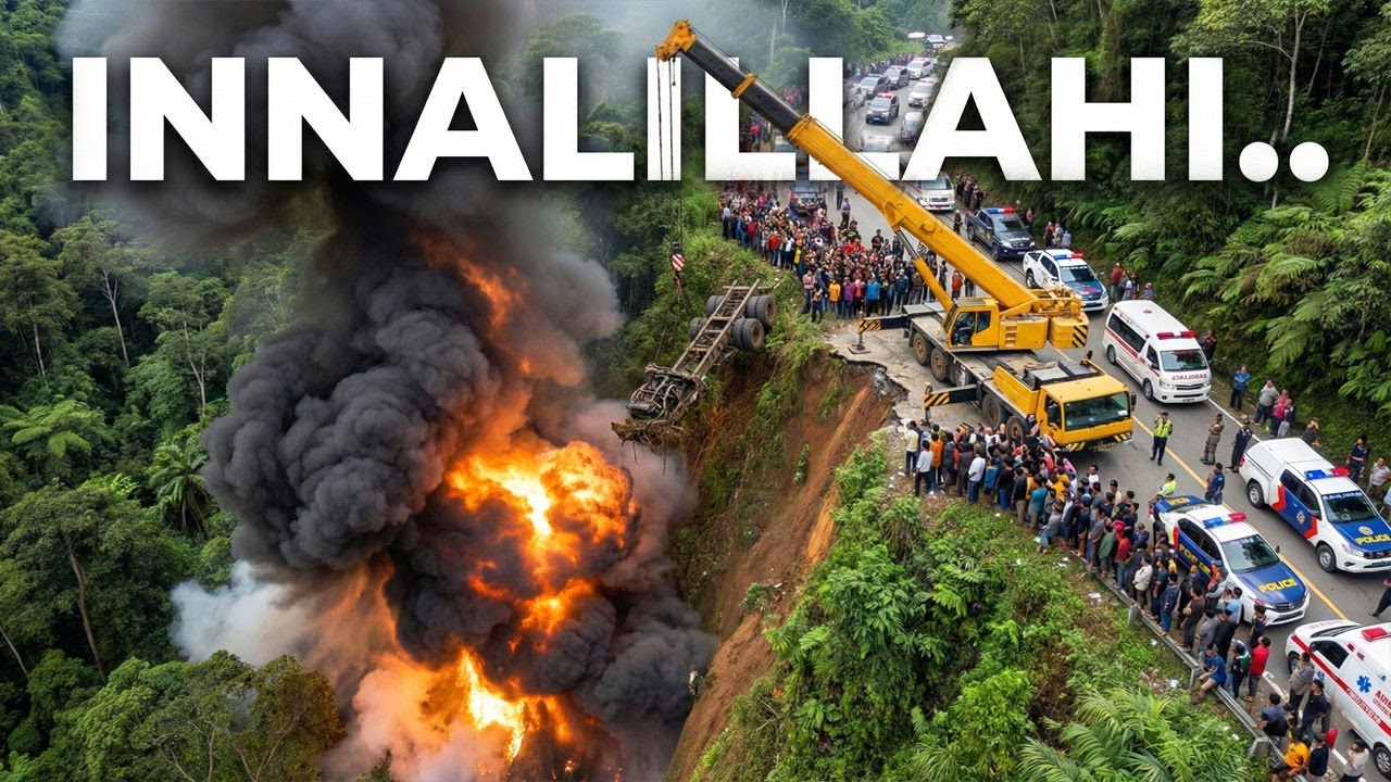 INNALILLAHI !!! TRAGEDI PALING MENGERIKAN DI SITINJAU LAUIK, Truk Hancur Masuk Jurang 200 Meter