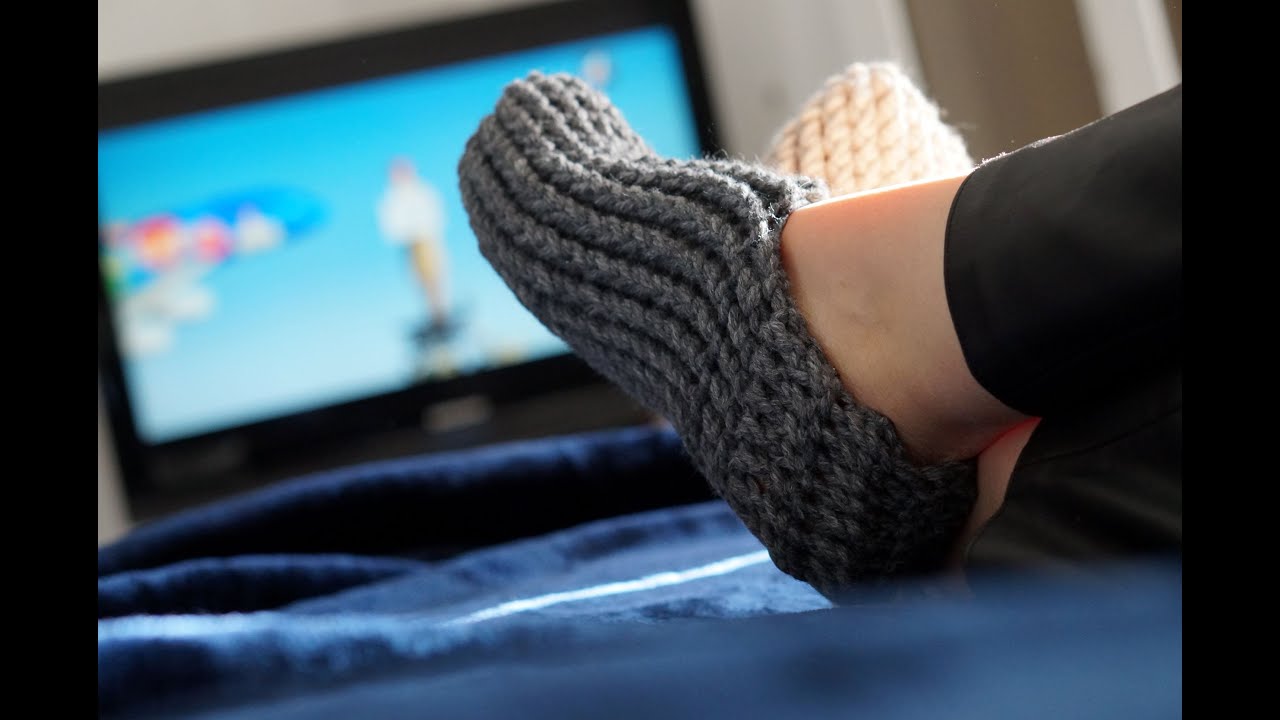 How to Crochet thick chunky and warm  slippers