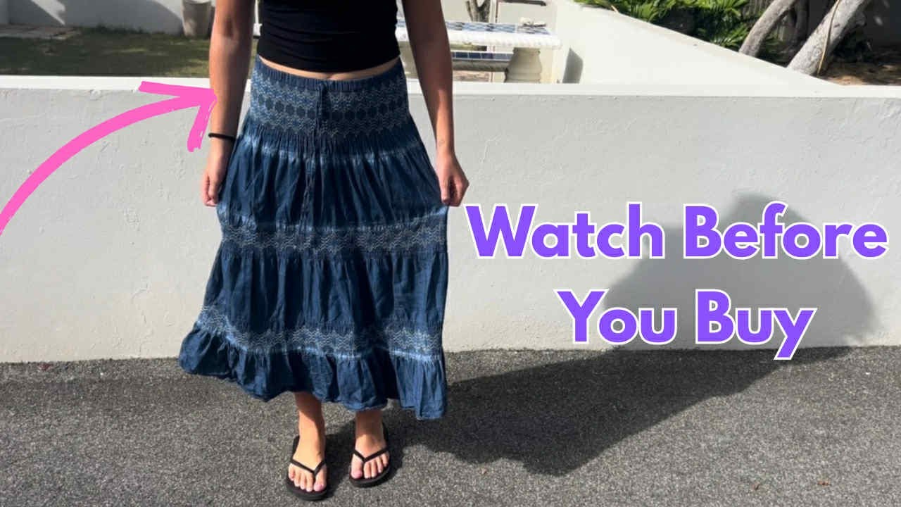 High-Waist Denim Maxi Skirt Review: Flattering or Nope? DREFBUFY Tiered Maxi