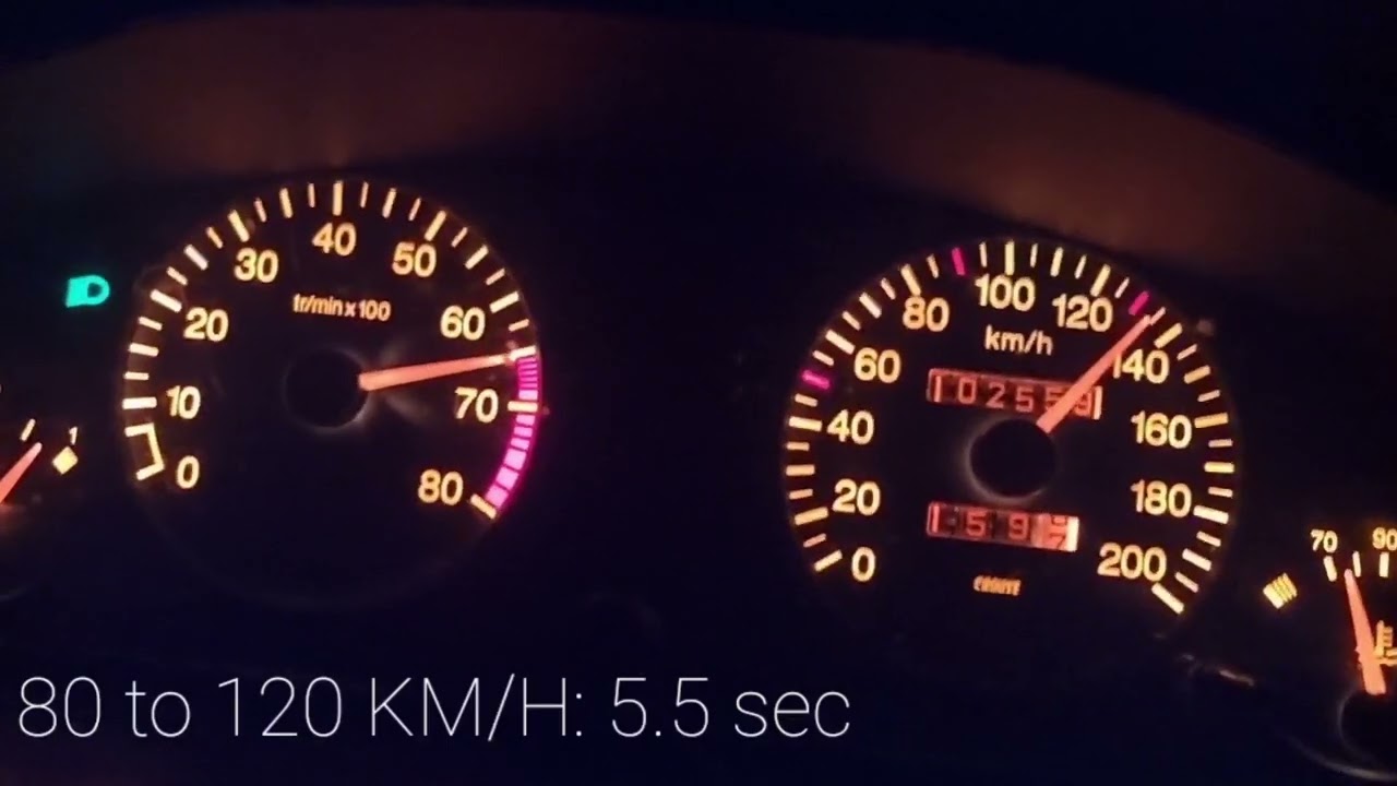 Peugeot 405 MI16 1.9 0-100 0-160 acceleration