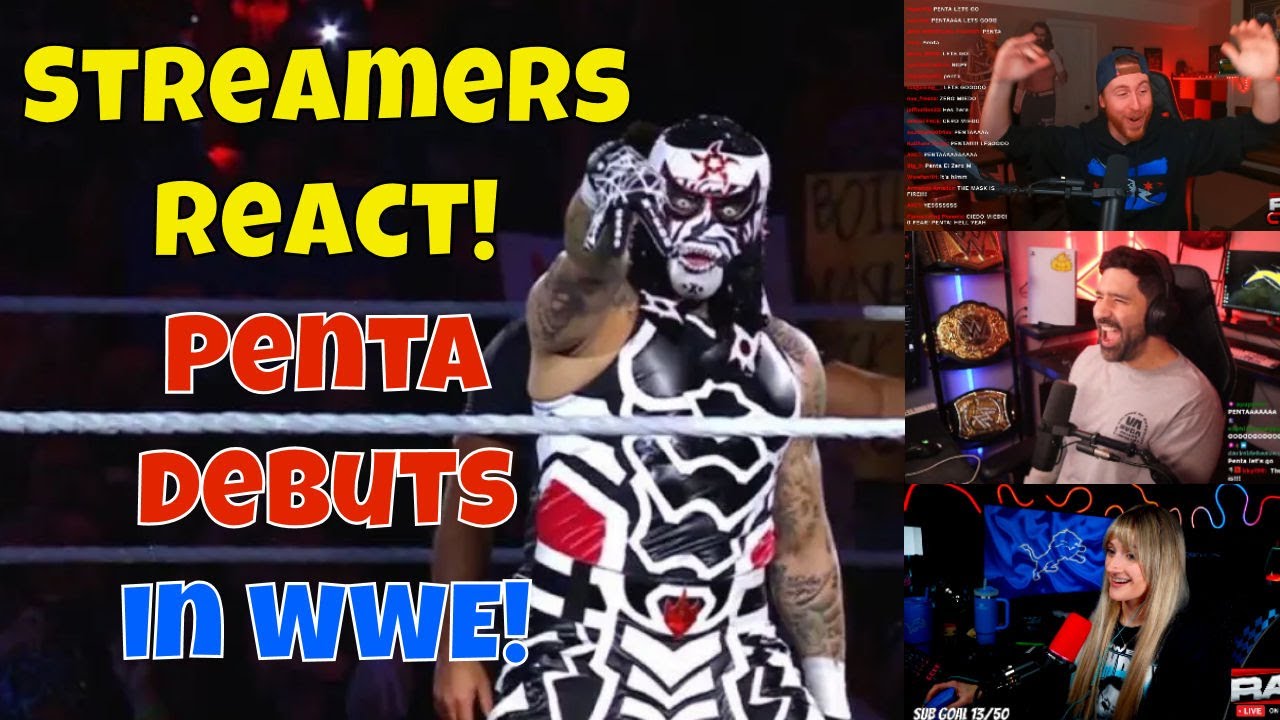 Реакция стримеров! Penta дебютирует в WWE! #wwe #netflix #penta