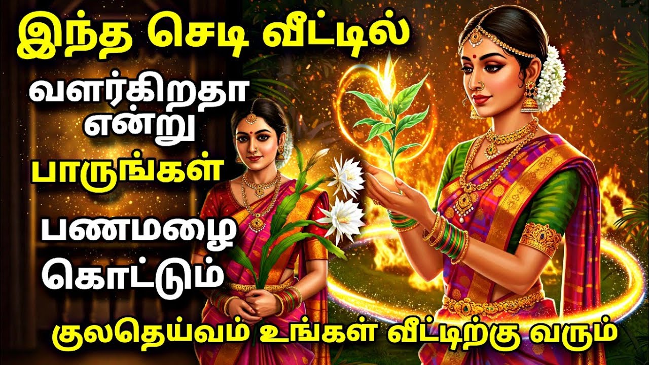 இந்த செடிகள் வீட்டில் வளர்த்தால் பணம் கொட்டும் | குலதெய்வத்தின் அருள் கிடைக்கும் #ஆன்மீகம் #anmeegam