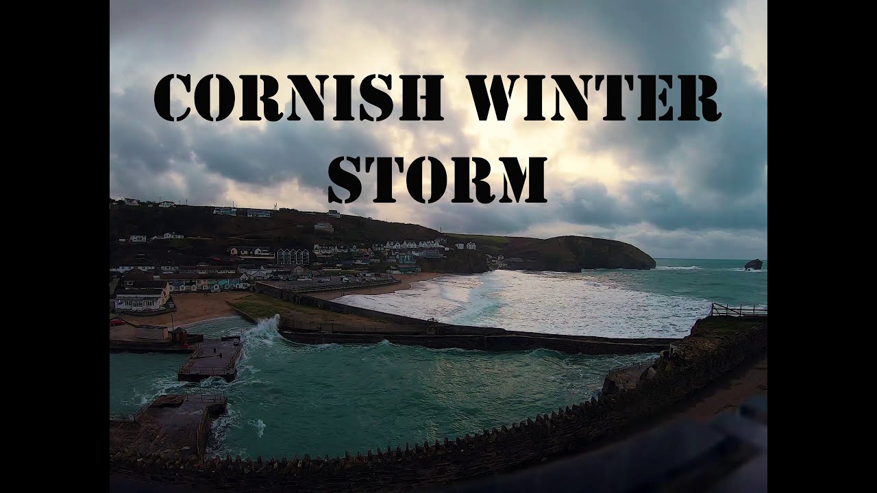 Porthreath Time Warp: Stormy Skies Over Cornwall's Coastal Gem