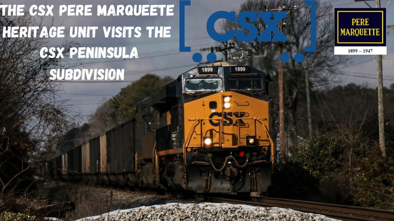 The CSX 1899 Pere Marquette Heritage visits the CSX Peninsula Subdivision