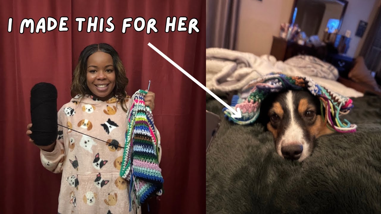 Crocheting a Blanket for the Most Spoiled Dog Ever 🐾 