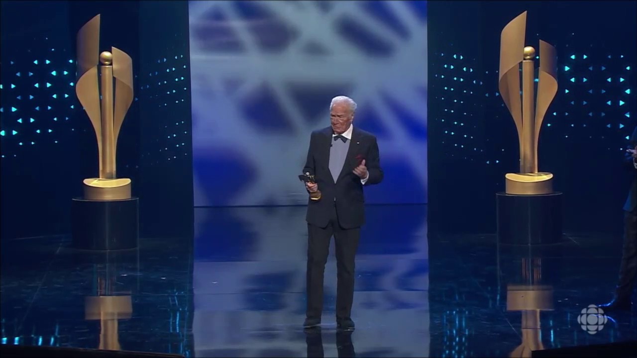 Christopher Plummer Acceptance Speech - 2017 Canadian Screen Awards