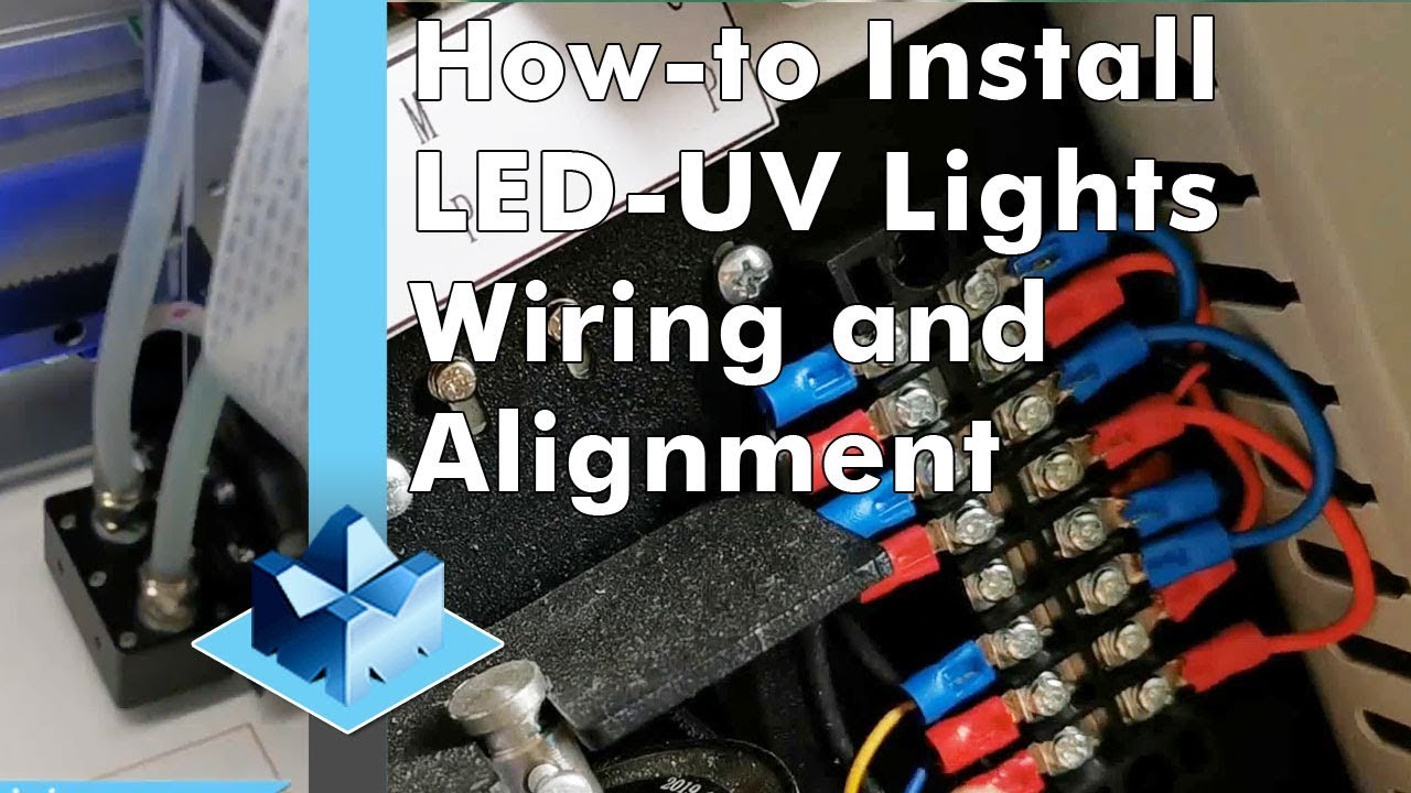 Factory Video of How-to Install LED-UV Lights, Wiring and Alignment of FastCOLOUR ONE UV Printer