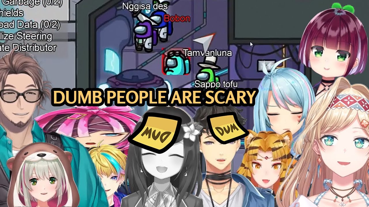 Dumbos VS Psychos - Niijisanji ID Among Us Highlights