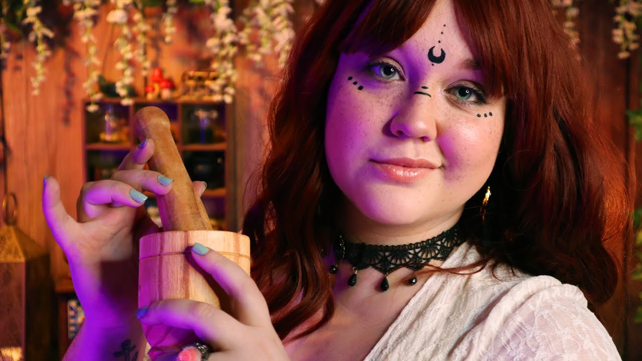 ASMR The Apothecary 🌿 Kind Witch Helps You Sleep (Soft Spoken Potion Making ASMR Roleplay)