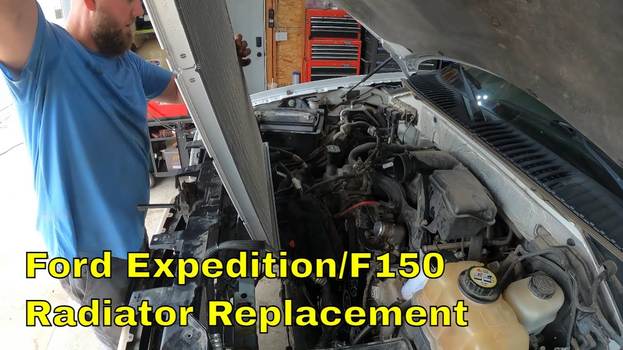 Замена радиатора Ford Expedition и F150 5.4 л — без снятия трубопроводов кондиционера!!