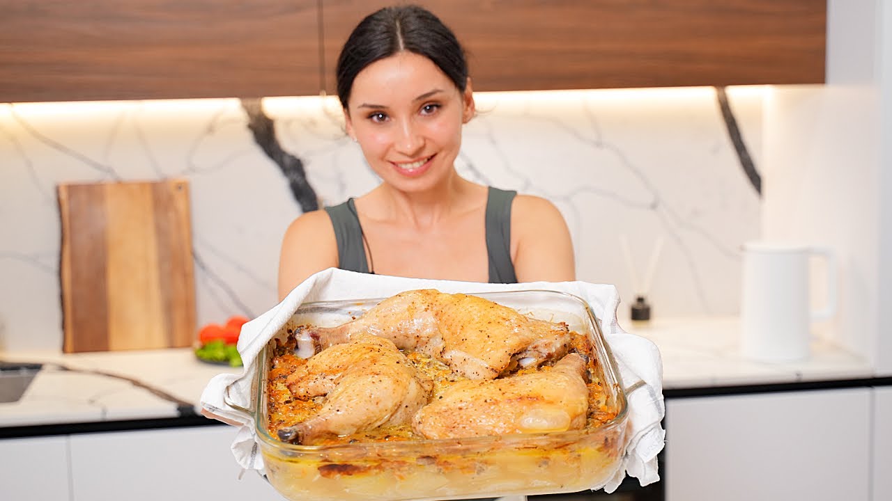 Так ВКУСНО КАРТОШКУ с курицей я ещё не запеканка! Изумительно! Окорочка с картофелем в духовке
