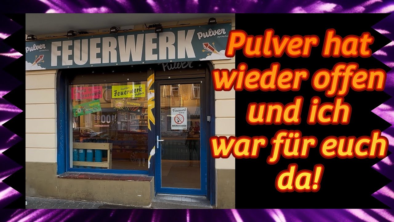 Pulver Pyrotechnik- Ich habe mir den neuen Shop angeschaut und direkt eingekauft! 