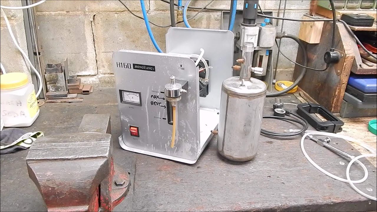 Я вскрываю топливный элемент электролиза газа HHO моей сломанной высокотемпературной горелки H160
