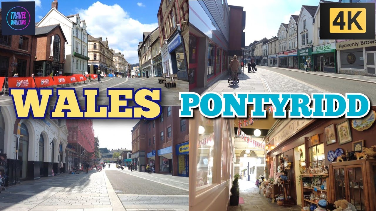 Wales Pontypridd Walk 4k