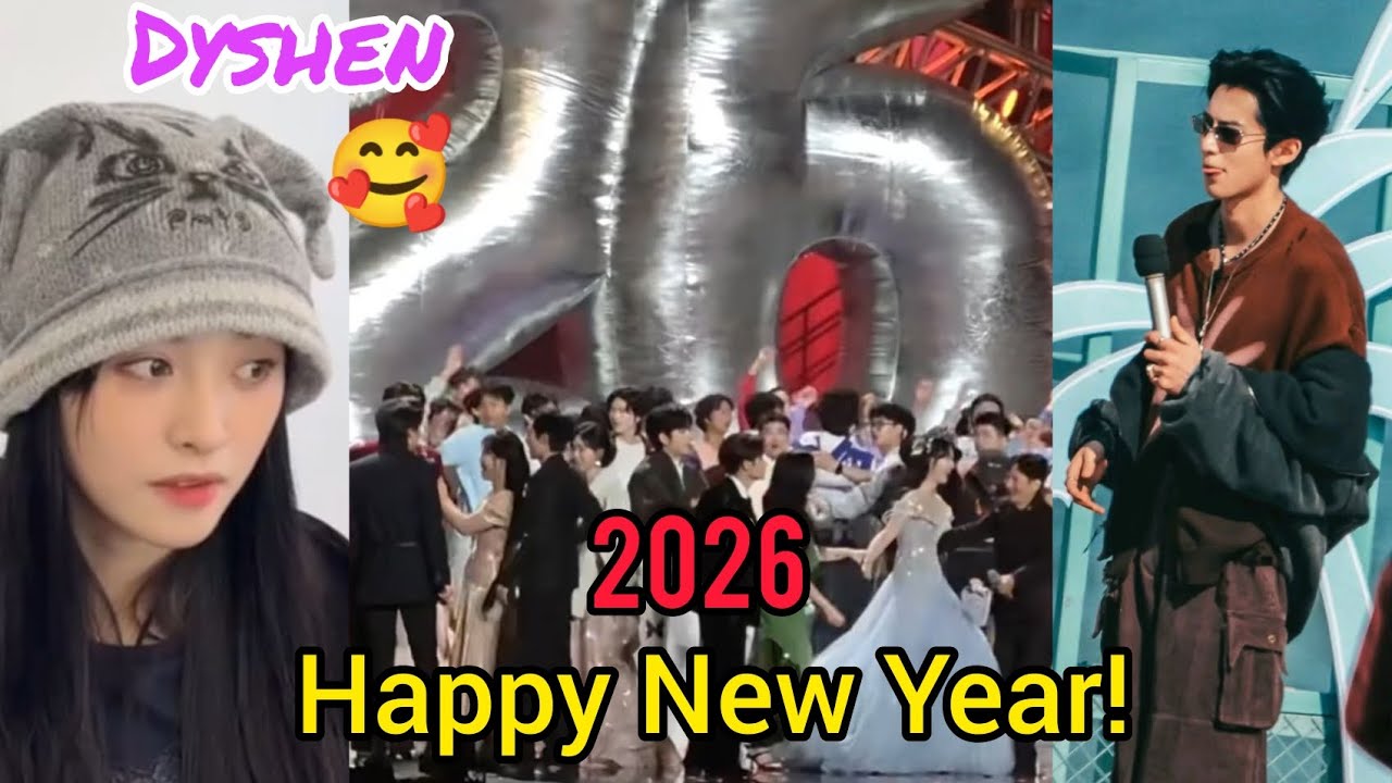 Shen Yue and Dylan Wang for The New Year's Eve party rehearsal!