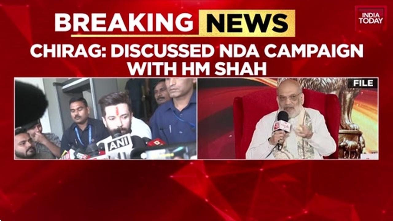 NDA's Bihar Blitz: Amit Shah, Chirag Paswan Meet in Patna, Finalise NDA's Bihar Campaign Strategy