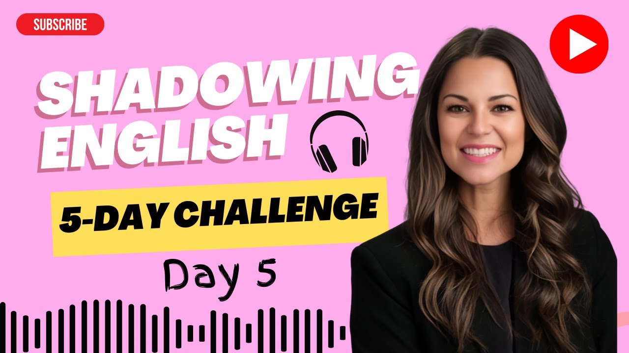 Day 5 Shadowing English Speaking Challenge | Speak English Fluently & Confidently 🗣️