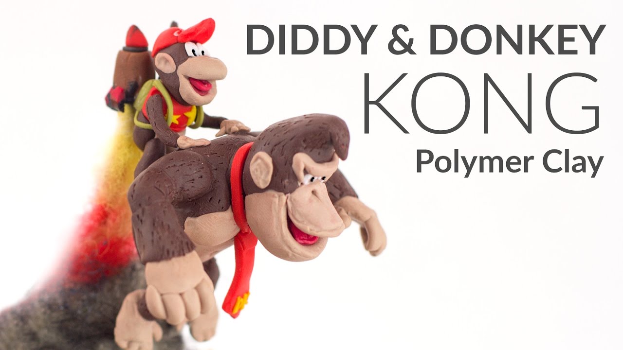 Diddy & Donkey Kong – DKC Polymer Clay Tutorial