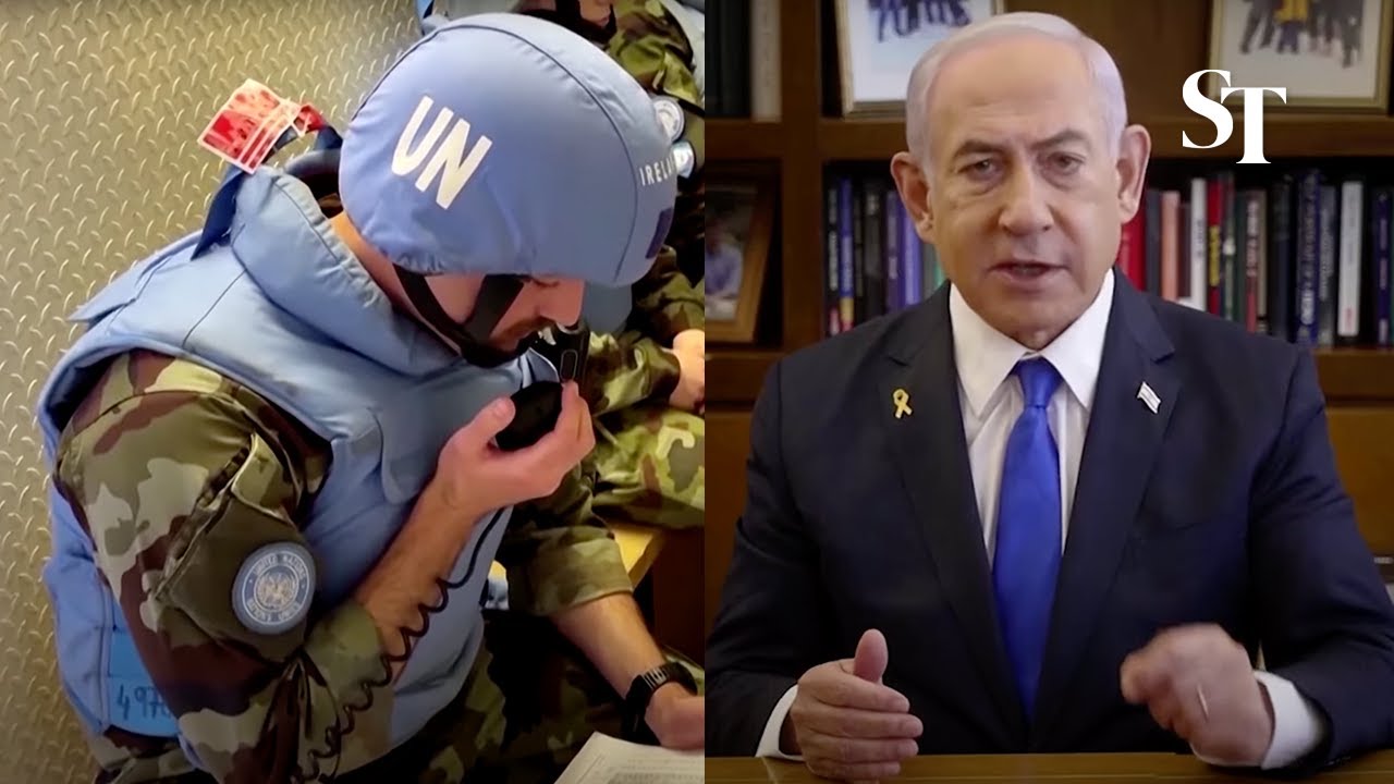Israel's Netanyahu urges UN forces leave Lebanon combat zones