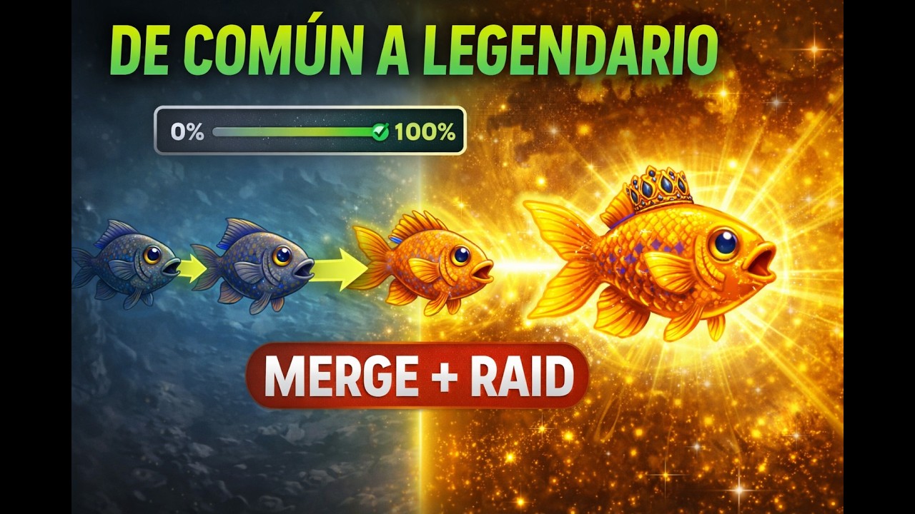 Gana CRIPTO con BaseFish: Gu&iacute;a de Merge y Raid + SORTEO 🎁