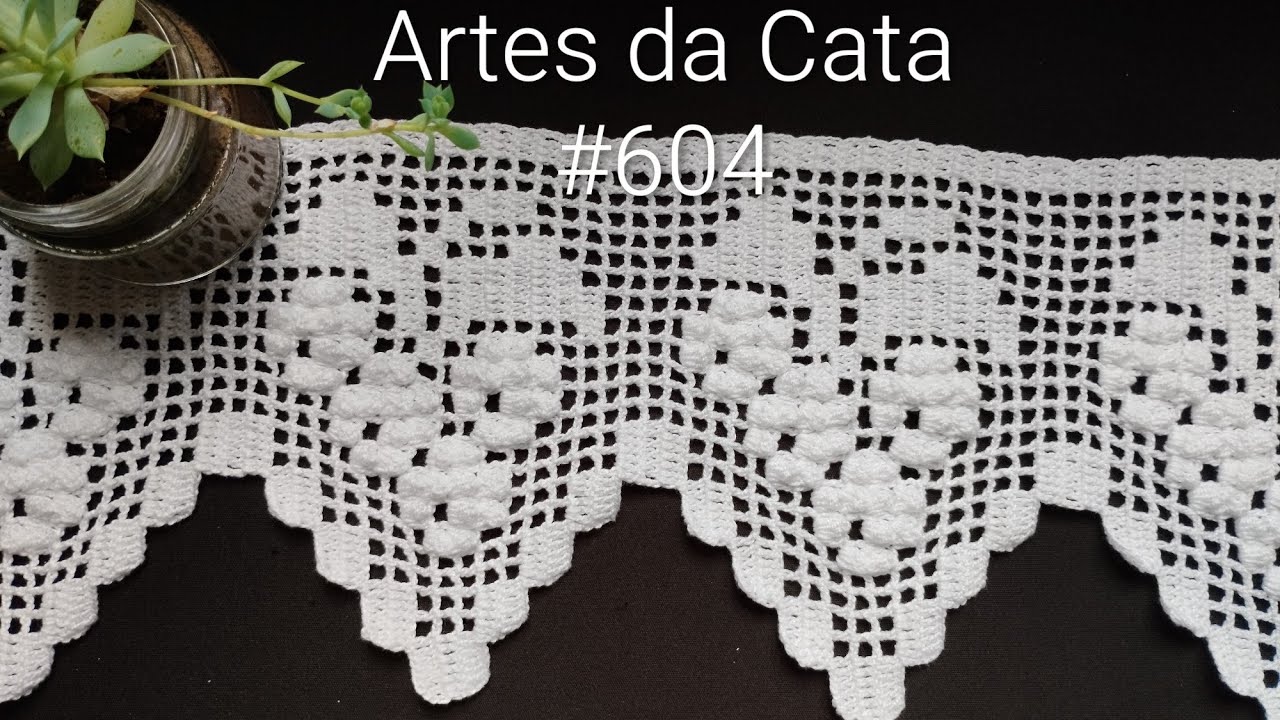 Bico em crochê #604 parte 01/02 #bicodecroche #barradodecroche #artesdacata #tutorial #diy
