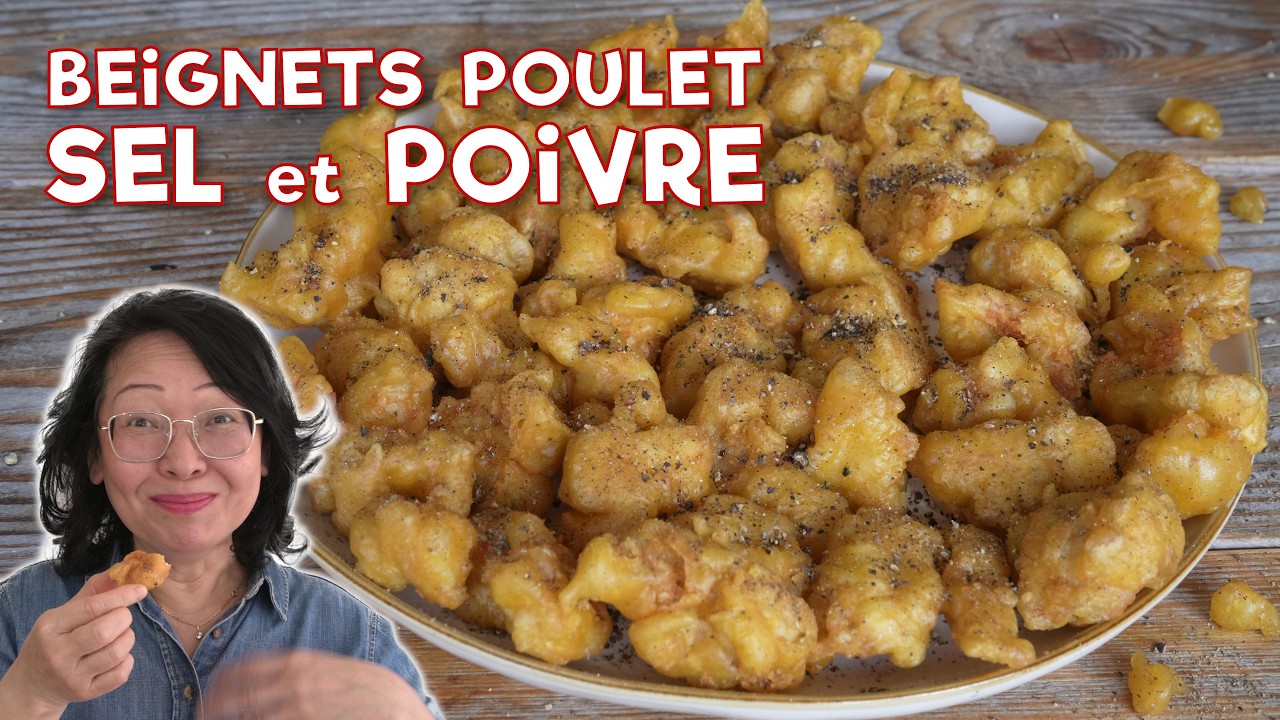 Beignets de Poulet Sel & Poivre croustillants 🍗 (recette facile + salade de concombre)