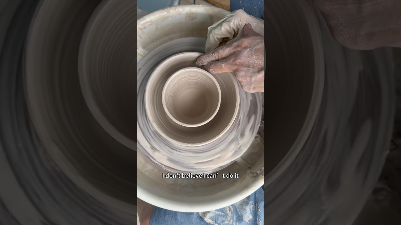 How I attempted to make double walled ceramic cups- part 2 #ceramics #pottery