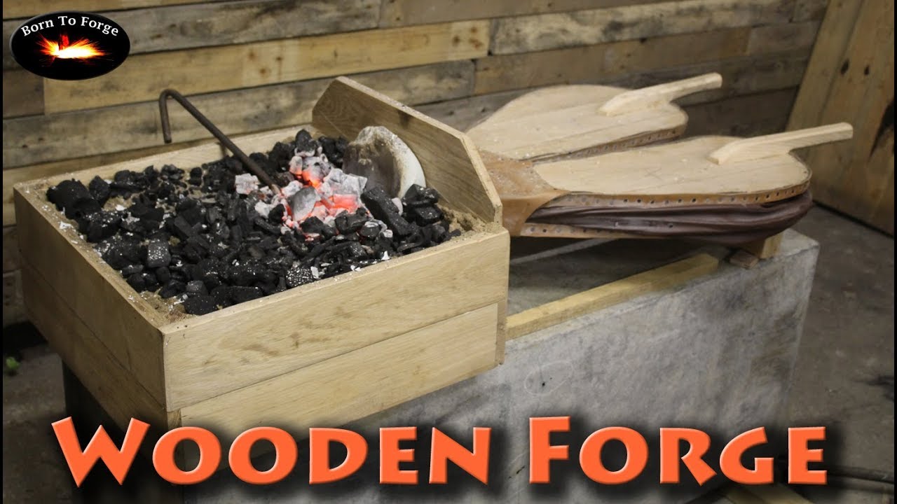 Making a forge from Scrap Wood -  BorntoForge -