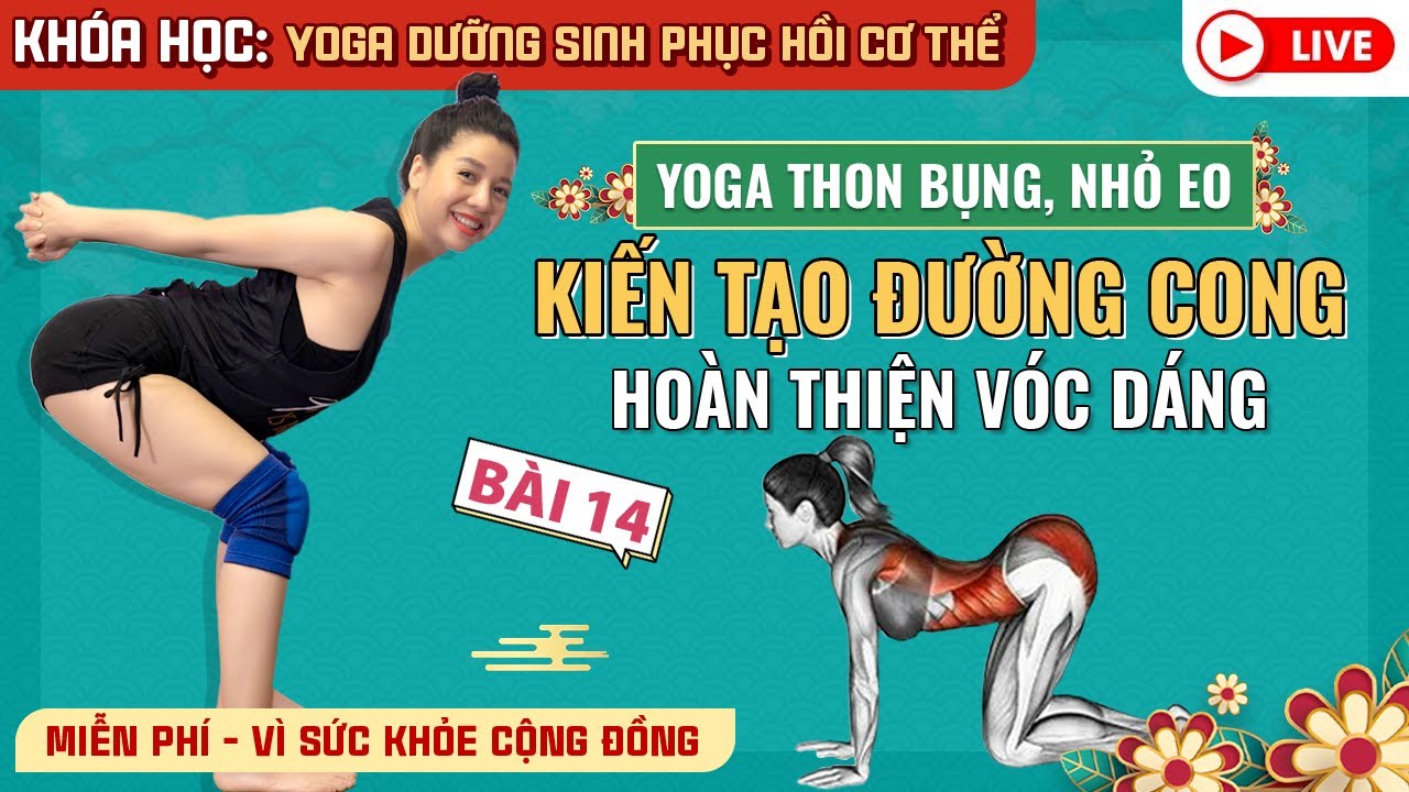 B&agrave;i 14: Yoga dưỡng sinh phục hồi cơ thể / Kiến tạo đường cong- Ho&agrave;n thiện v&oacute;c d&aacute;ng/Nguyễn Hiếu Yoga