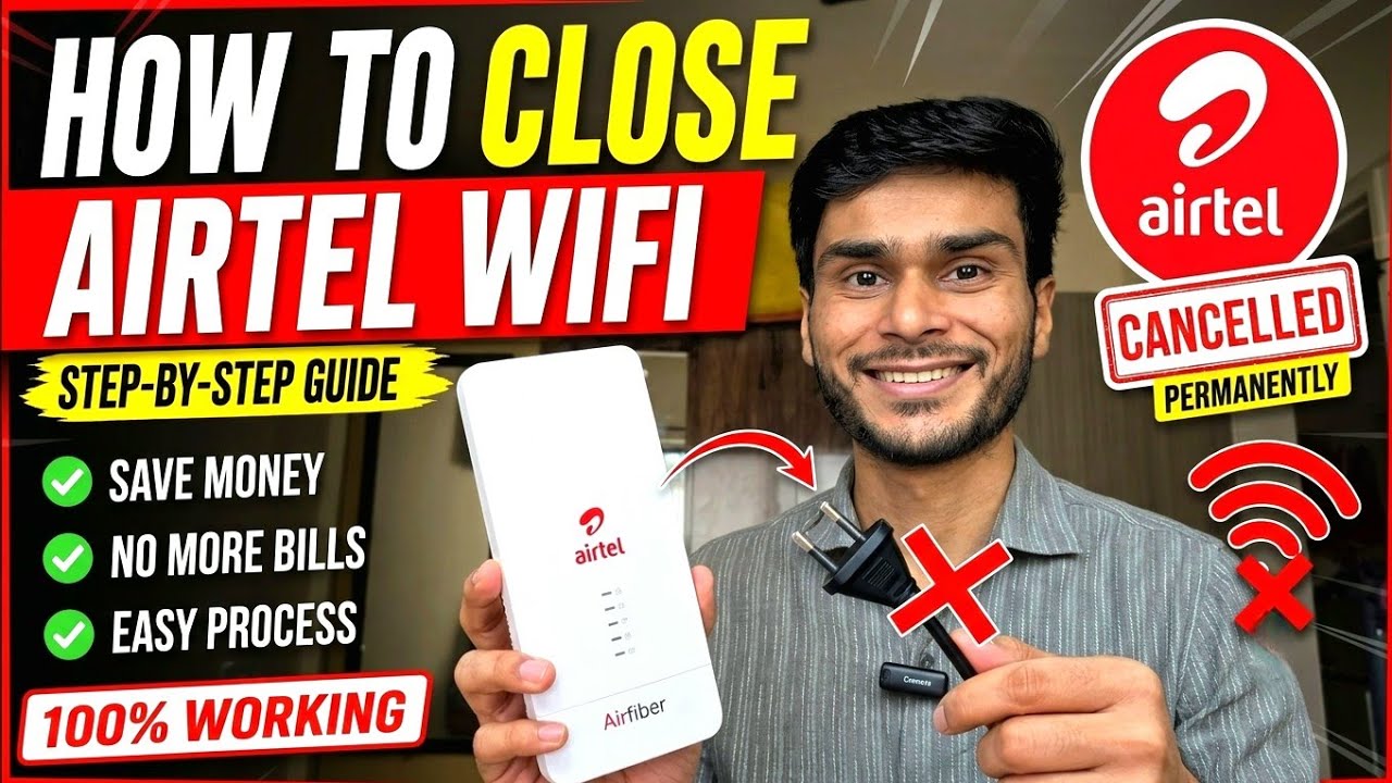 How to Cancel Airtel AirFiber & Get Refund | How to Close Airtel Airfiber Connection Process Explain