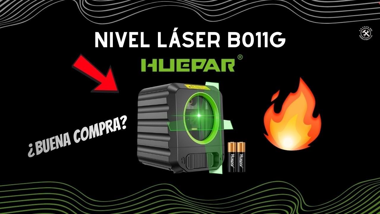 Nivel láser Huepar Mod B011G @huepar_tools #lacajadeherramientas #huepar
