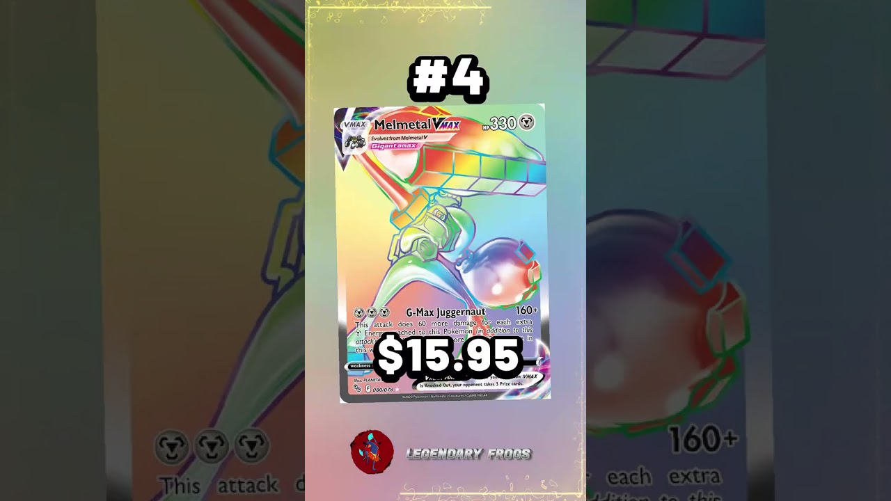 Top 5 Melmetal Pokemon Cards #shorts #top5 #pokemoncards #melmetal