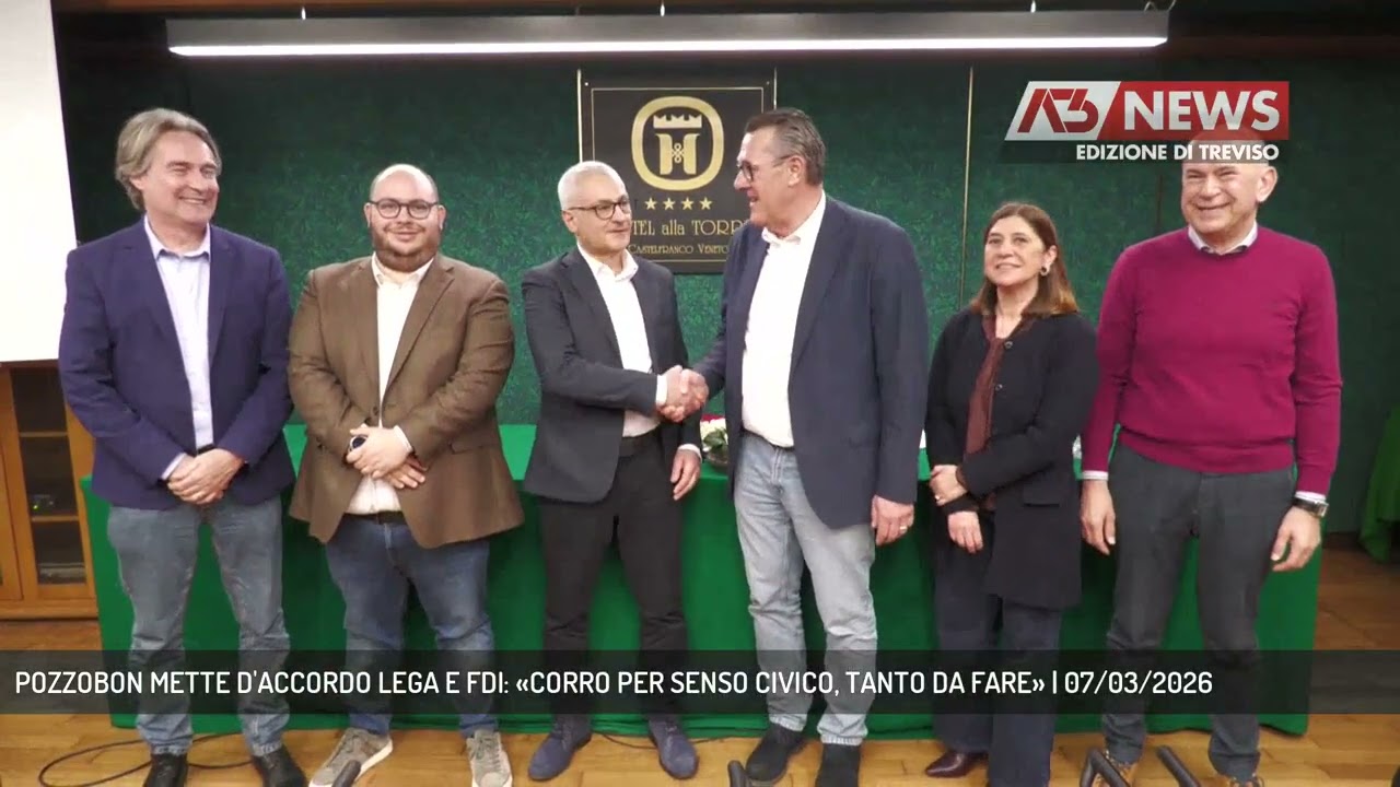 POZZOBON METTE D'ACCORDO LEGA E FDI: «CORRO PER SENSO CIVICO, TANTO DA FARE» | 07/03/2026