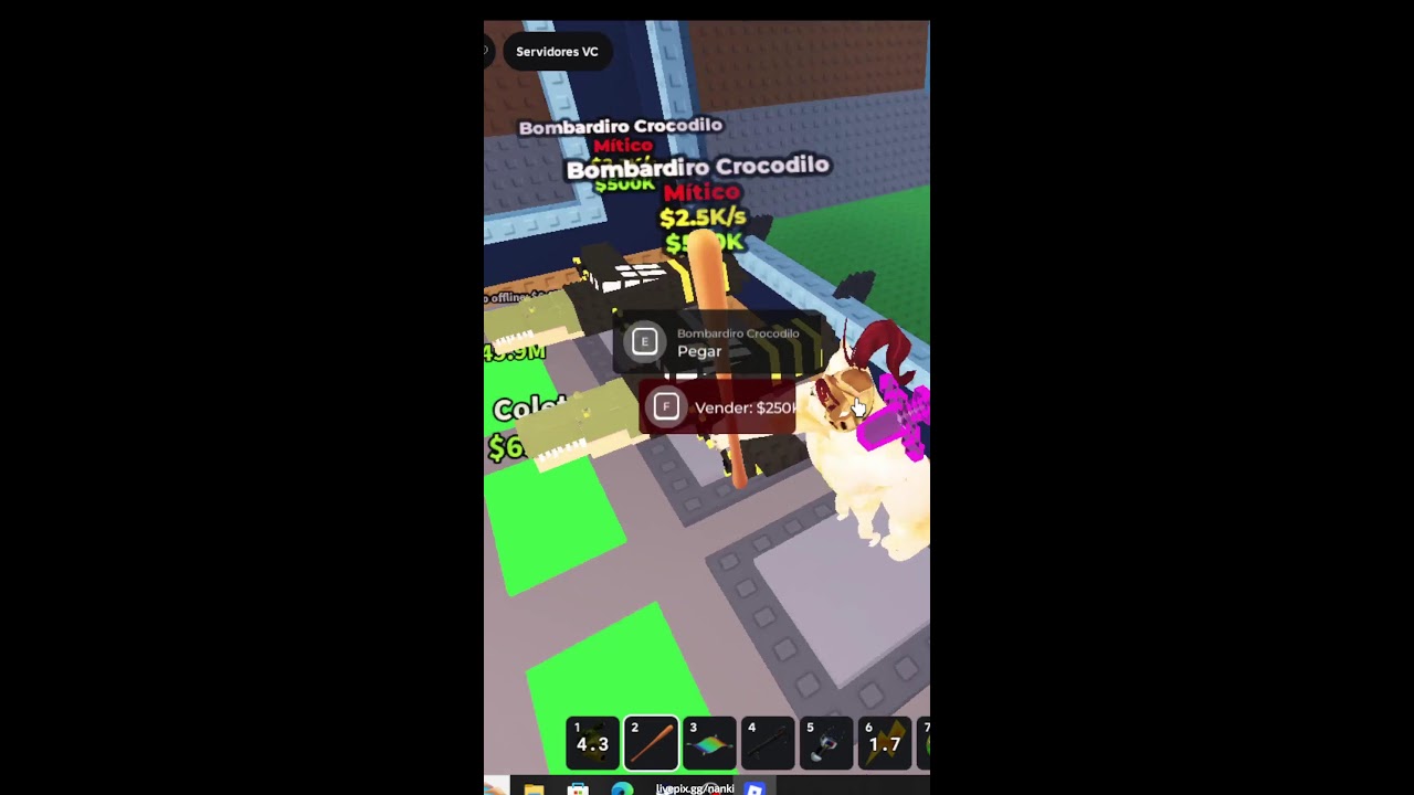 AO VIVO! PVP E VENDAS ROUBE UM BRAINROT