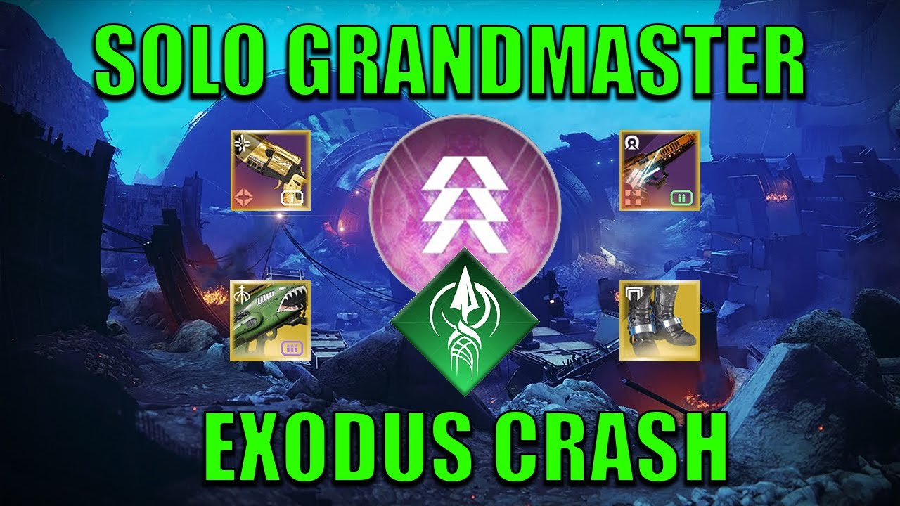 Solo NEW Exodus Crash Grandmaster Nightfall -  Prismatic Hunter (Platinum, 20:57) [Destiny 2]