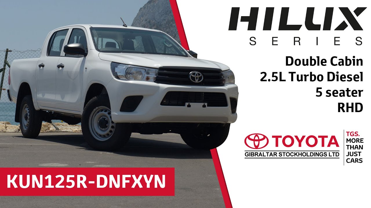 Toyota Hilux Double Cabin - 2.5L Turbo Diesel - 5 seater - RHD