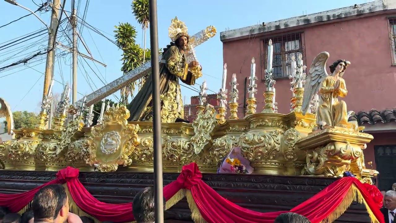 Jesús Nazareno de Jocotenango en su procesión extraordinaria de 25 años de consagración 