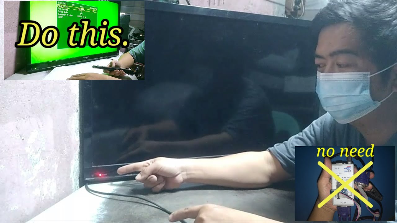 Sharp led tv blinking indicator repair tutorial.
