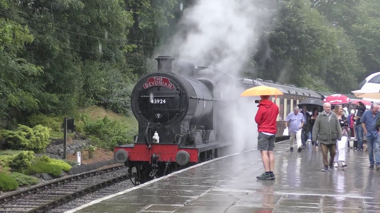 KWVR with steam 41241 43924 and diesel class 37 075 Saturday 27-07-2019