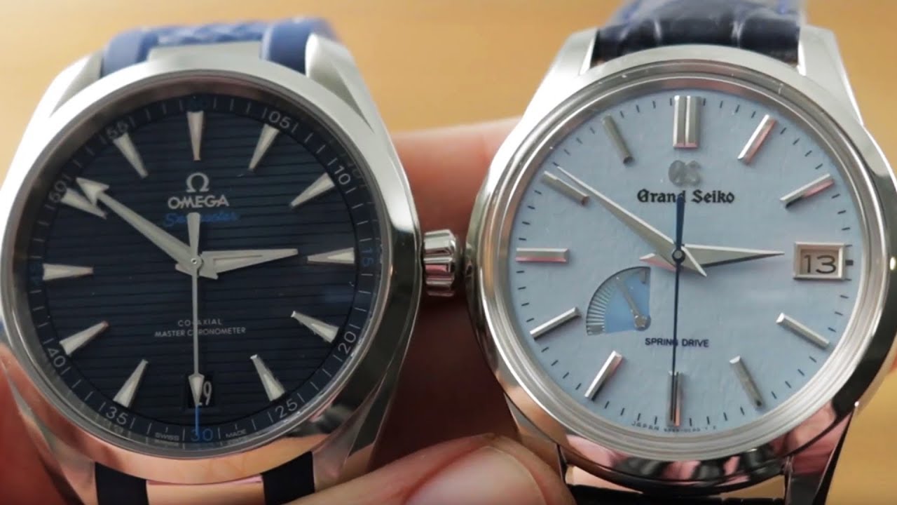 Omega Seamaster Aqua Terra vs Grand Seiko SBGA407 Skyflake vs 220.12.41.21.03.001
