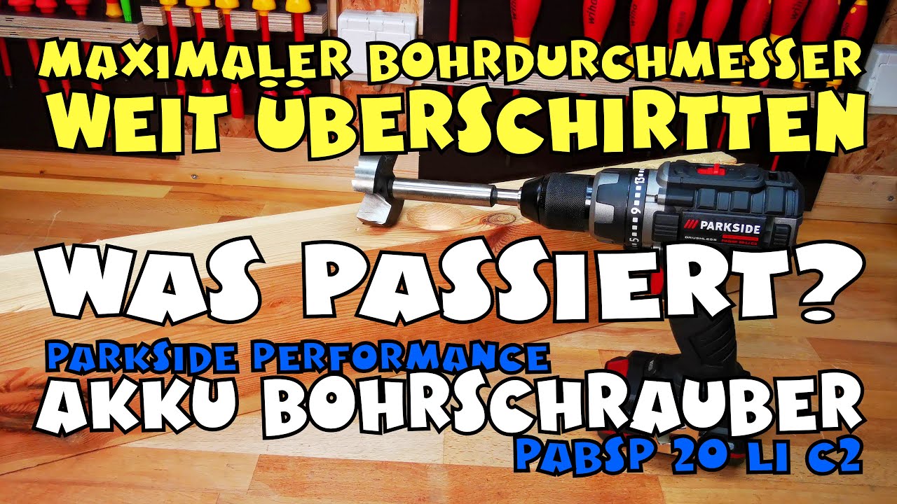 Überlastet? PARKSIDE PERFORMANCE Akkubohrschrauber PABSP 20 Li C2