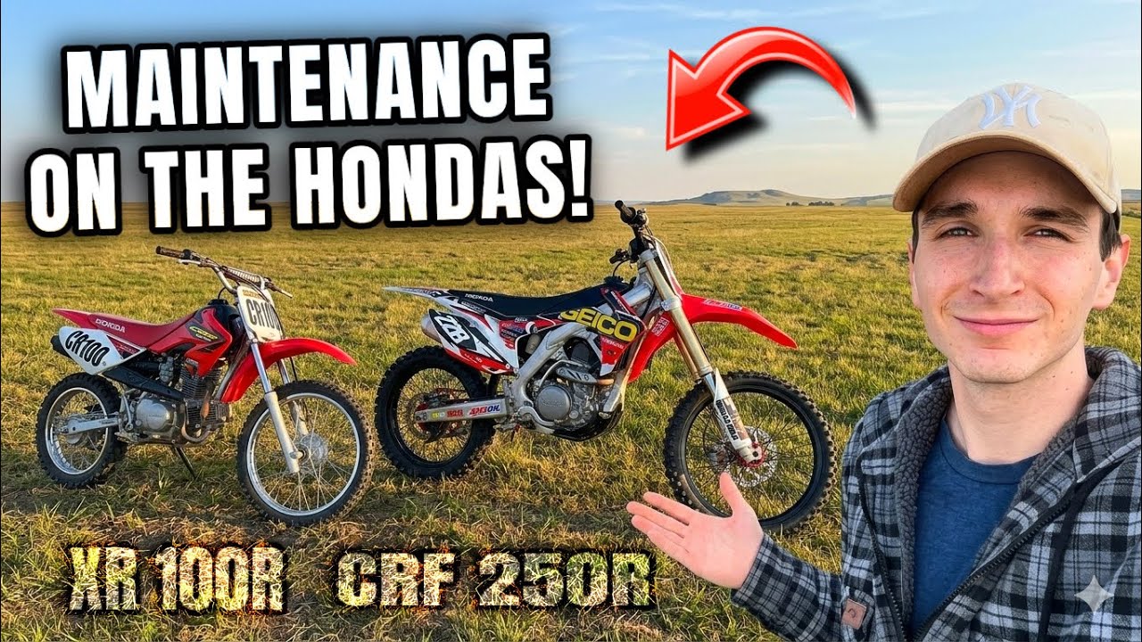 Bike Maintenance on the Hondas! (CRF 250R & XR 100R)