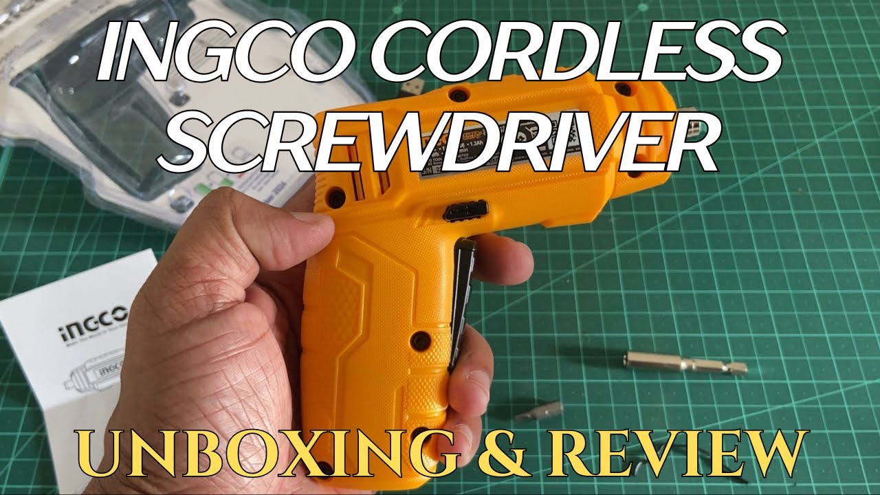 Ingco Cordless Screwdriver - Unboxing & Review