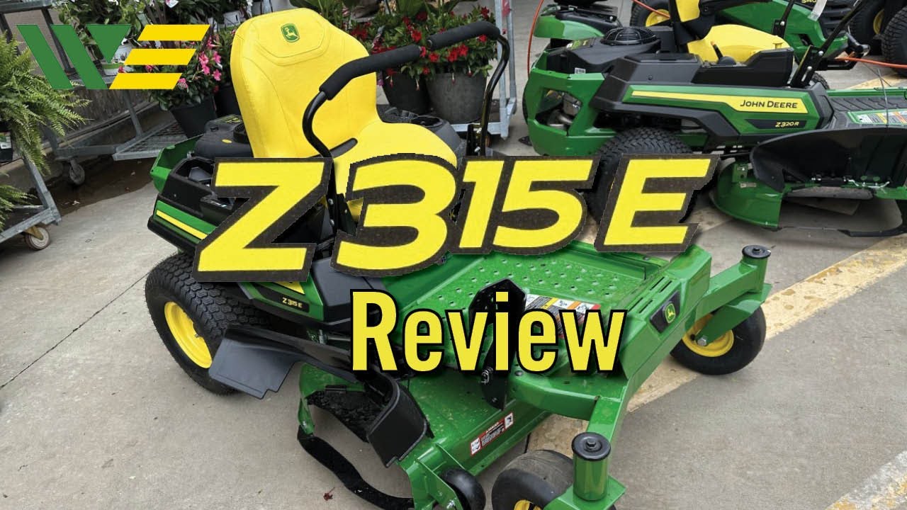 Обзор и осмотр газонокосилки John Deere Z315E Zero Turn 2023 года