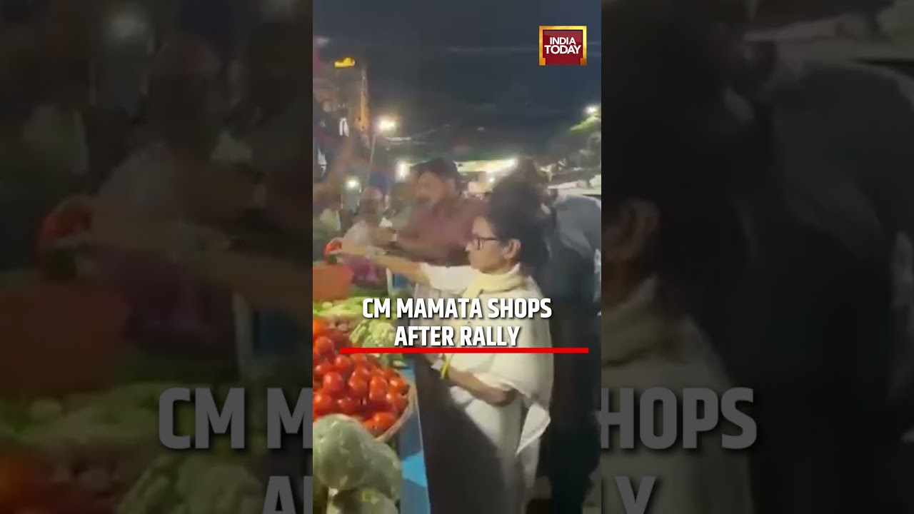 Bengal Polls: Mamata Banerjee Shops at Bhabanipur Market After Political Rally #bengal #mamata