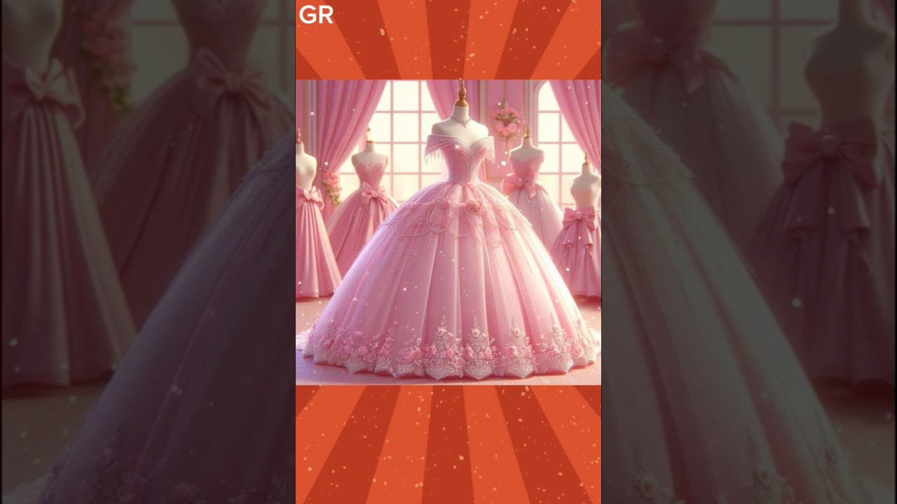 Beautiful ball gown for bridal party wear dress 👗#shortgown #shortsfeed #ytshorts #short#gown