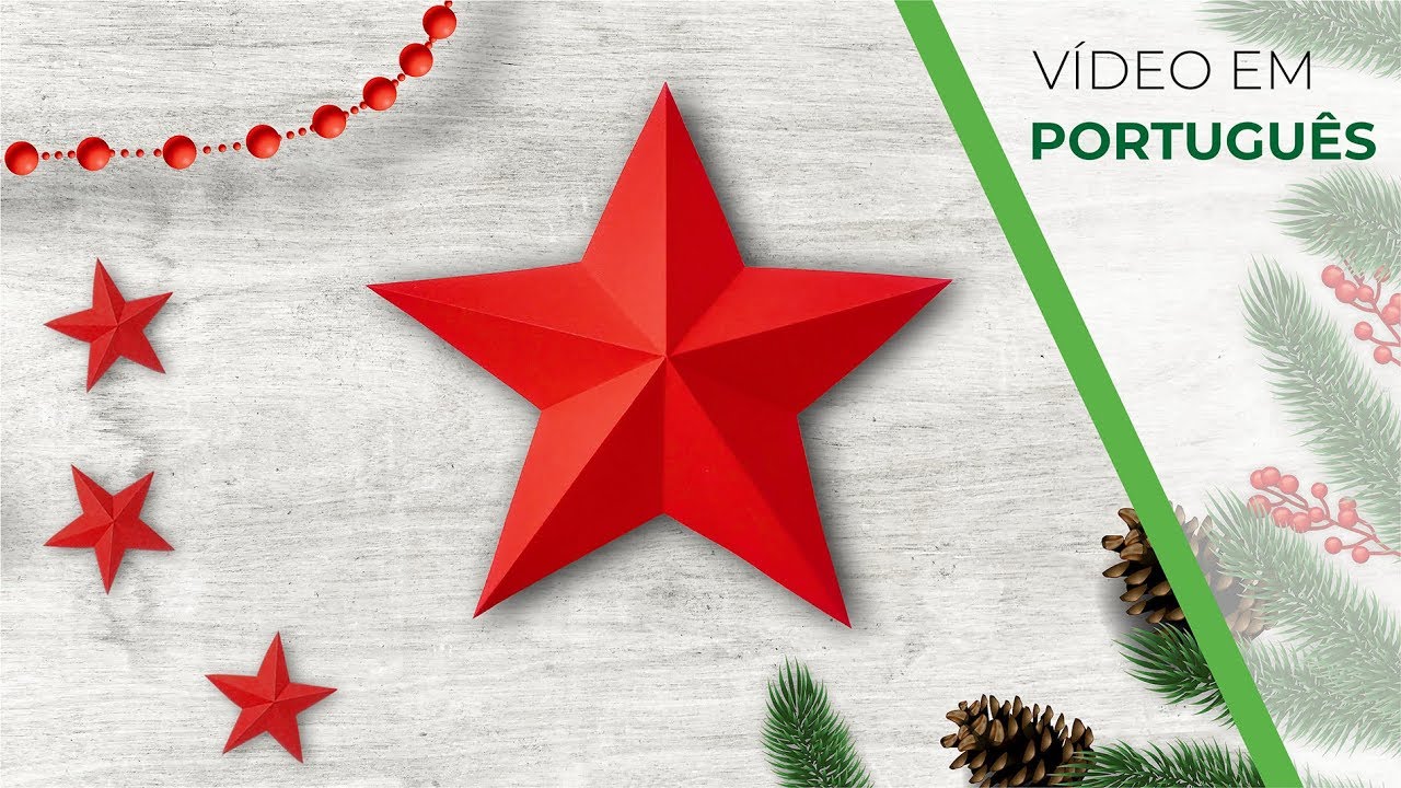 Como fazer uma ESTRELA DE PAPEL