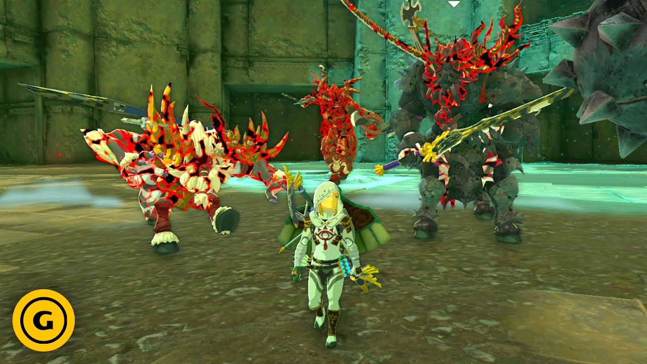 Fighting 3 Lynels At Once, Damage-less | Zelda Tears of the Kingdom Gameplay