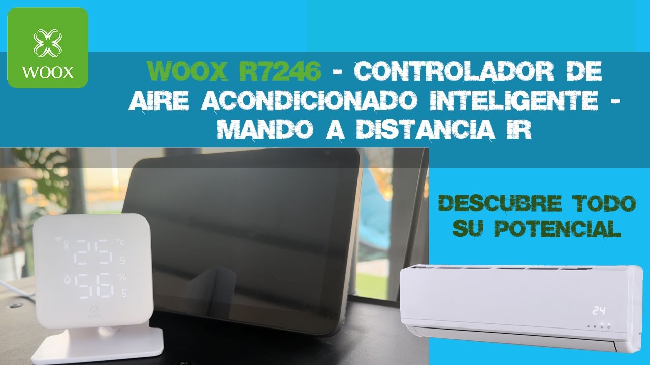 WOOX R7246 - Controlador de Aire Acondicionado Inteligente - Mando a Distancia IR